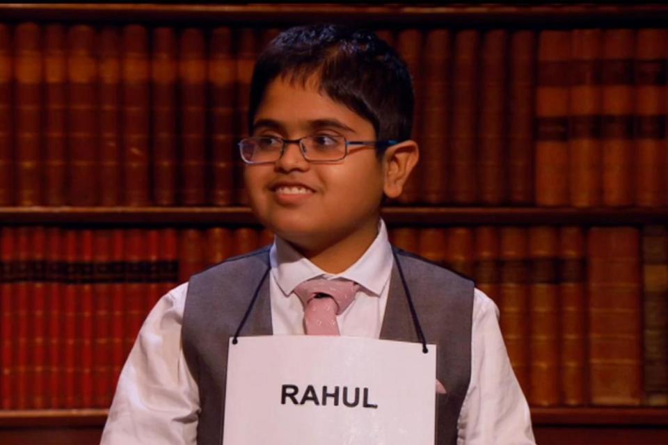 Rahul won following a tense final on Saturday evening (Child Genius)