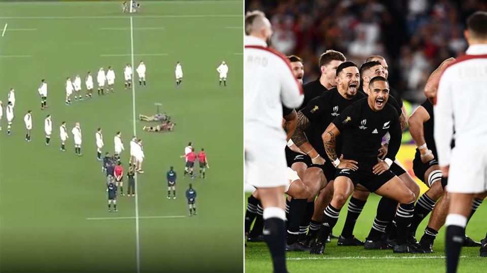 England adopted a new response to the New Zealand Haka.