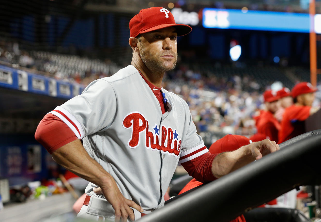 Gabe Kapler lost his Malibu home in the Woolsey Fire, but says his family is OK after evacuating. (Getty)