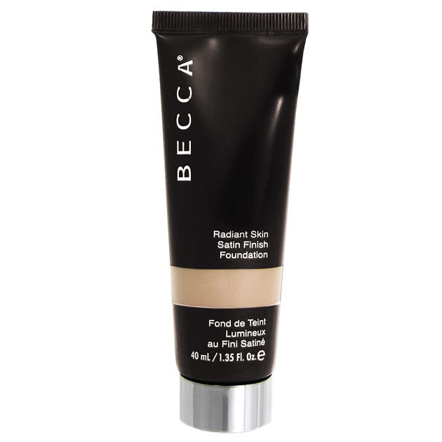 <a href="http://www.beccacosmetics.com/uk/store/complexion/foundation-concealer/radiant-skin-foundation/" rel="nofollow noopener" target="_blank" data-ylk="slk:BECCA Radiant Skin Satin Finish Foundation;elm:context_link;itc:0;sec:content-canvas" class="link ">BECCA Radiant Skin Satin Finish Foundation</a>, £35.00<br><br>“I’m loving this new foundation at the moment.”