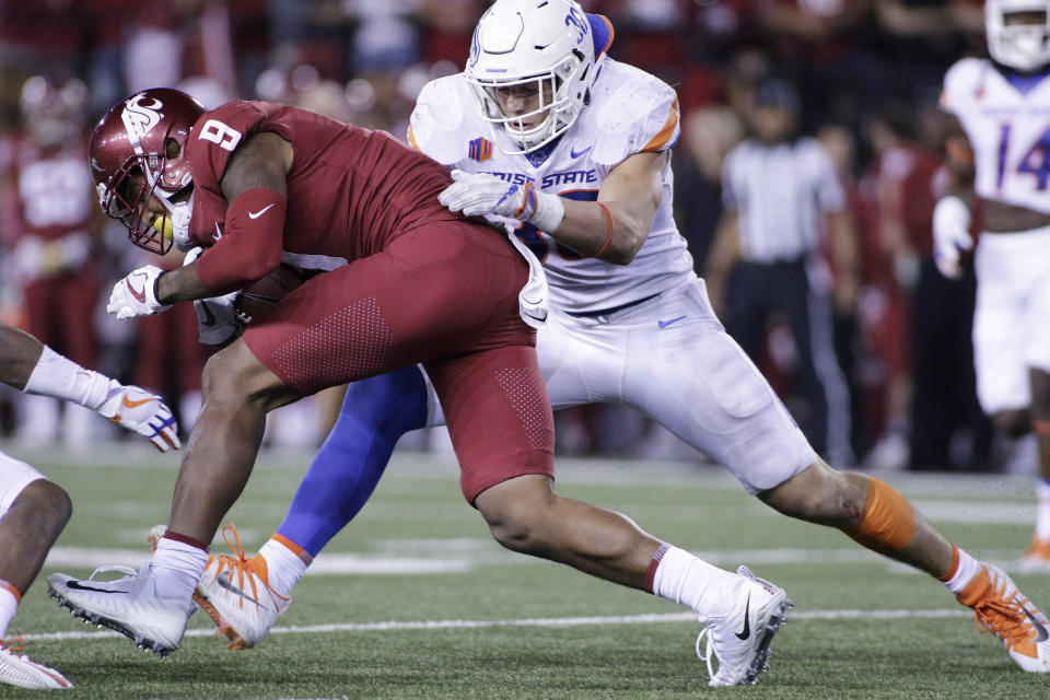 The Steelers could look to Boise St. LB Leighton Vander Esch to fill the void left by injured linebacker Ryan Shazier. (AP)