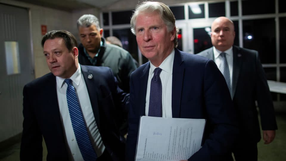 Pictured right, then-Manhattan District Attorney Cyrus Vance, Jr. in 2020. - Eduardo Munoz/Reuters