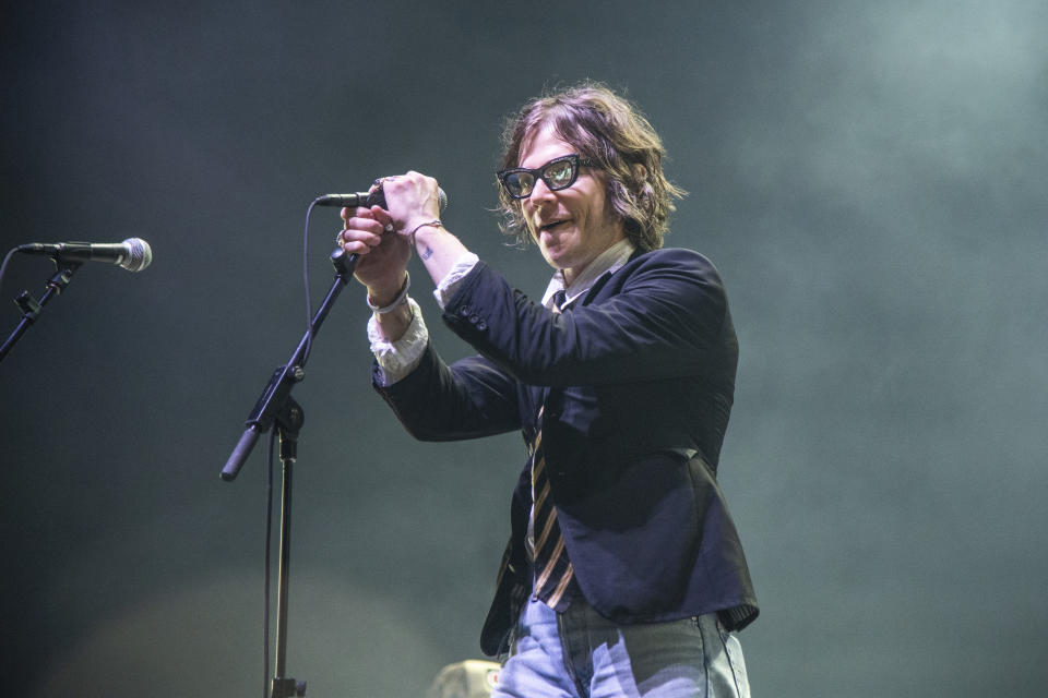 FILE - Matt Shultz of Cage the Elephant performs during the Tom Petty Dreamset at the All In Music & Arts Festival in Indianapolis on Sept. 4, 2022. The band has a new album called "Neon Pill." (Photo by Amy Harris/Invision/AP, File)