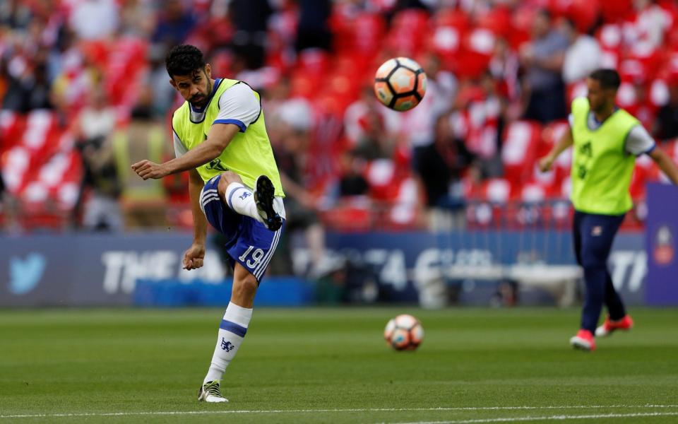 Diego Costa gets ready to face Arsenal  - Credit: Lee Smith/Action Images via Reuters 