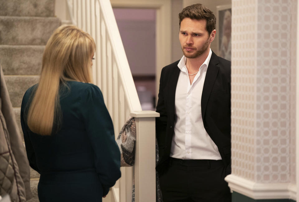 EastEnders,23-02-2023,6651,Sharon Watts (LETITIA DEAN);Keanu Taylor (DANNY WALTERS),***EMBARGOED TILL TUESDAY 14TH FEBRUARY 2023***, BBC, Jack Barnes/Kieron McCarron