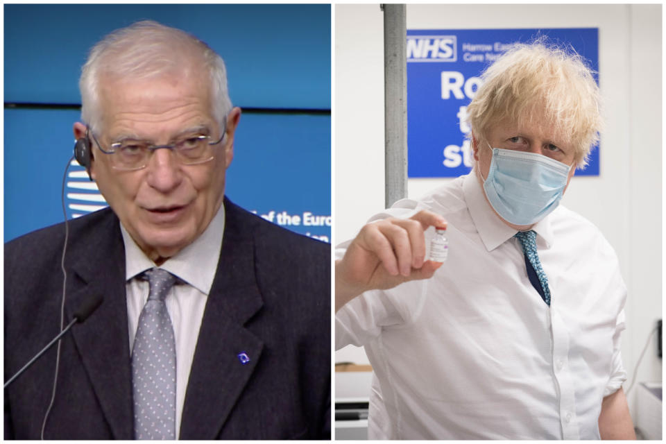 Josep Borrell attacked Boris Johnson’s government after the EU lost its fill diplomatic status in the UK. (European Commission/Getty Images)