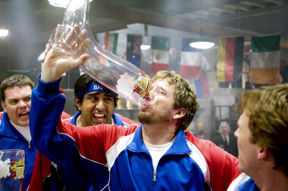 Paul Soter, Kevin Heffernan, Jay Chandrasekhar and Erik Stolhanske in Beerfest