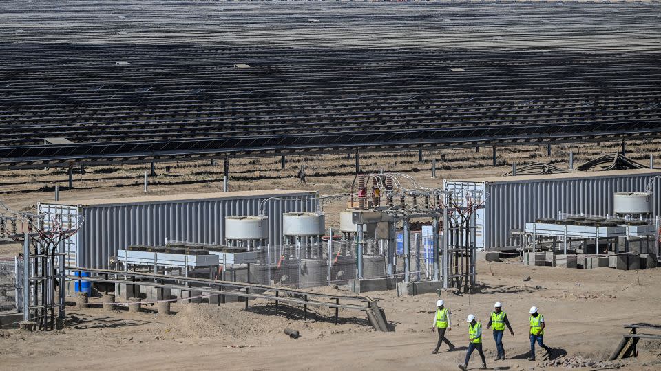 Another view of the Khavda Renewable Energy Park - Punit Paranjpe/AFP/Getty Images