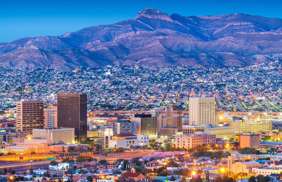 Downtown El Paso, Texas.