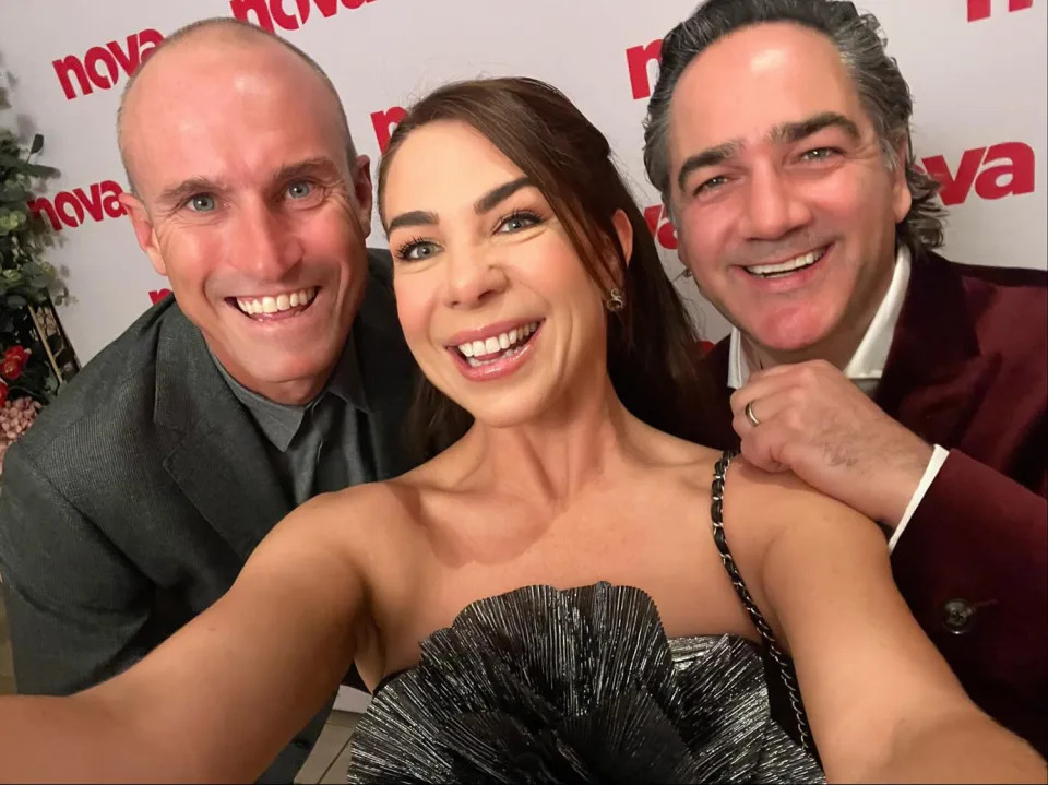 Fitzy and Wippa with Kate Ritchie