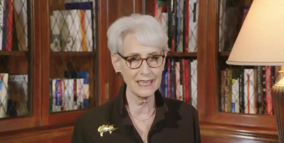 美國副國務卿謝爾曼（Wendy Sherman）。   圖：取自美國大使館推特（資料照）