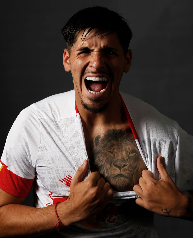 Kevin Lomónaco, en una foto de presentación de Red Bull Bragantino