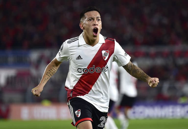 Ezequiel Barco convirtió dos goles y fue la figura de River en el triunfo ante Sporting Cristal