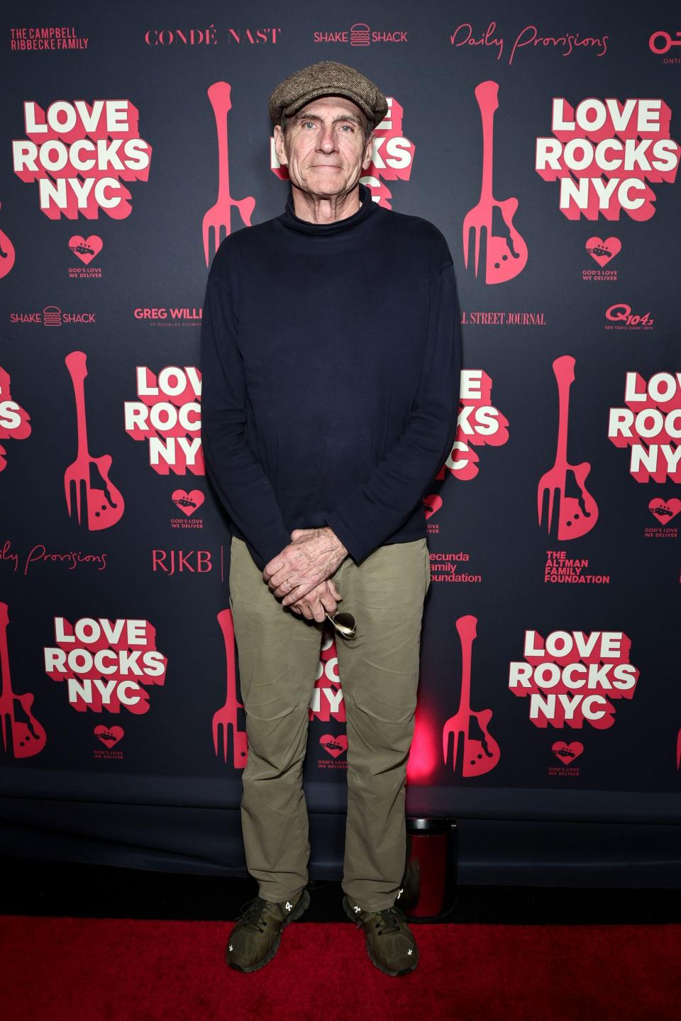 NEW YORK, NEW YORK - MARCH 09: James Taylor appears at the Seventh Annual LOVE ROCKS NYC Benefit Concert for God’s Love We Deliver at Beacon Theatre on March 09, 2023 in New York City. (Photo by Jamie McCarthy/Getty Images for Love Rocks NYC/God's Love We Deliver)