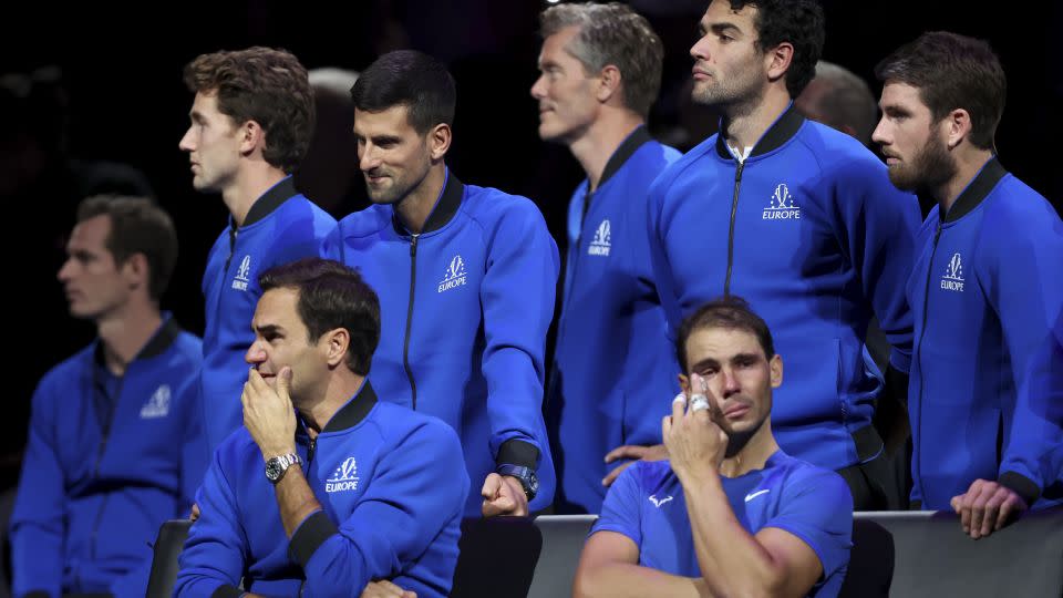 It was an emotional farewell for Roger Federer at the Laver Cup. - Julian Finney/Getty Images for Laver Cup/File