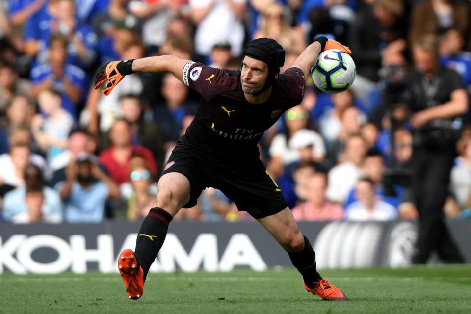 Starting place: Cech has remained Arsenal's first choice in the Premier League this season (Getty Images)