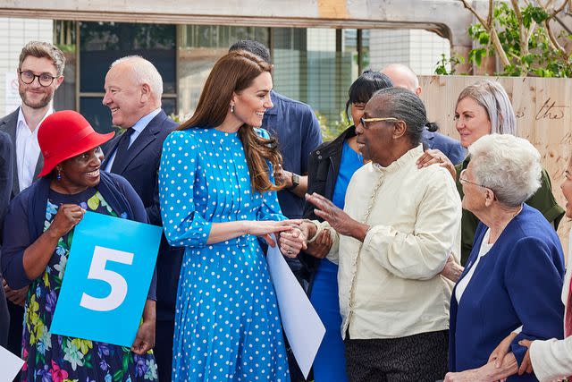 <p>Tom Dymond/REX Shutterstock</p> Princess Kate at the 75th anniversary party