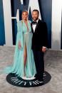 <p>Chrissy Teigen and John Legend at the Vanity Fair Oscars afterparty.</p>