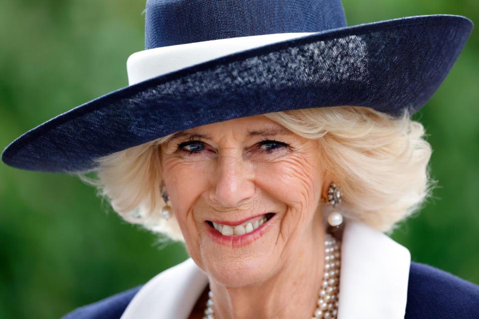 ASCOT, UNITED KINGDOM - OCTOBER 15: (EMBARGOED FOR PUBLICATION IN UK NEWSPAPERS UNTIL 24 HOURS AFTER CREATE DATE AND TIME) Camilla, Queen Consort attends QIPCO British Champions Day at Ascot Racecourse on October 15, 2022 in Ascot, England. (Photo by Max Mumby/Indigo/Getty Images)
