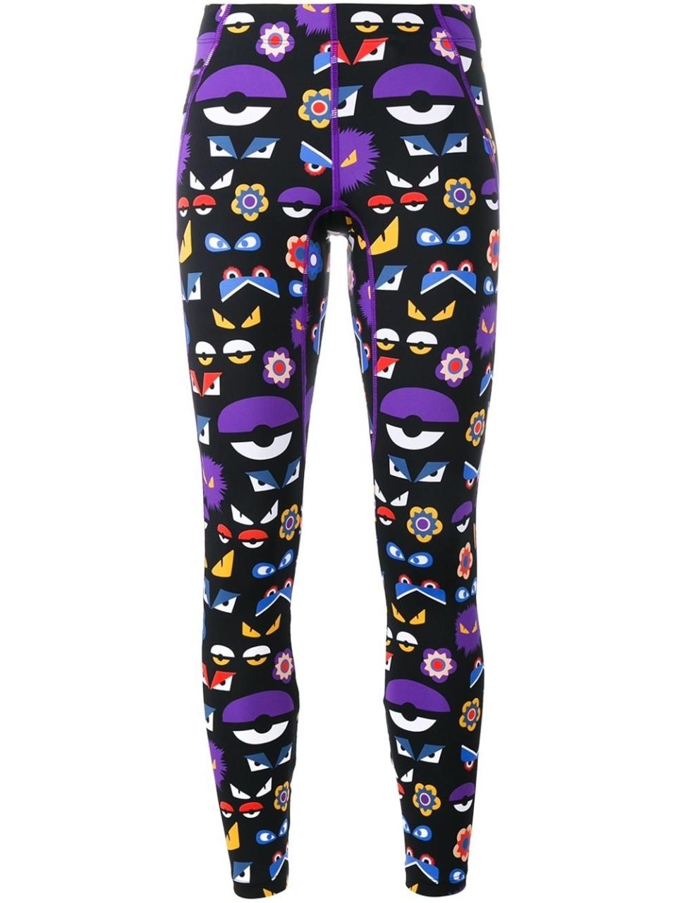 Fendi Bag Bugs Printed Leggings, $300