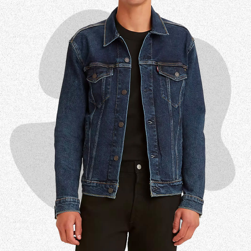 <p>Courtesy of Levi's</p><p>The denim trucker jacket may be the perfect fall jacket for men. This style makes for an ideal lightweight layer for dressing up or down, and when it comes to denim, it’s not a bad idea to head straight to the source. Levi’s invented both <a href="http://mensjournal.com/style/best-fitting-jeans-men-20-pairs-denim-5-major-body-types" rel="nofollow noopener" target="_blank" data-ylk="slk:men’s jeans;elm:context_link;itc:0;sec:content-canvas" class="link ">men’s jeans</a> and the jean jacket, so they know denim. There are many washes to choose from, so it won’t hurt to pick up a couple to have in the rotation, like a medium blue and a black, for example. Aside from Levi’s, <a href="https://go.skimresources.com?id=106246X1712071&xs=1&xcust=mj-falljackets-jzavaleta-080423-update&url=https%3A%2F%2Fwww.ralphlauren.com%2Fmen-clothing-jackets-coats-vests%2Ffaded-denim-trucker-jacket%2F0039539275.html" rel="noopener" target="_blank" data-ylk="slk:Ralph Lauren;elm:context_link;itc:0;sec:content-canvas" class="link ">Ralph Lauren</a> and <a href="https://go.skimresources.com?id=106246X1712071&xs=1&xcust=mj-falljackets-jzavaleta-080423-update&url=https%3A%2F%2Fwww.lee.com%2Fshop%2Fboxy-trucker-jacket-vintage-stone-l-112331056%253AL.html" rel="noopener" target="_blank" data-ylk="slk:Lee;elm:context_link;itc:0;sec:content-canvas" class="link ">Lee</a> make great versions of the trucker jacket.</p><p>[$56 (was $90); <a href="https://www.amazon.com/Levis-Trucker-Jacket-Medium-Stonewash/dp/B077TCHNW8?th=1&psc=1&linkCode=ll1&tag=mj-falljackets-jzavaleta-080423-update-20&linkId=7fc129f53b57153c698692cb280dbe9f&language=en_US&ref_=as_li_ss_tl" rel="nofollow noopener" target="_blank" data-ylk="slk:amazon.com;elm:context_link;itc:0;sec:content-canvas" class="link ">amazon.com</a>]</p>