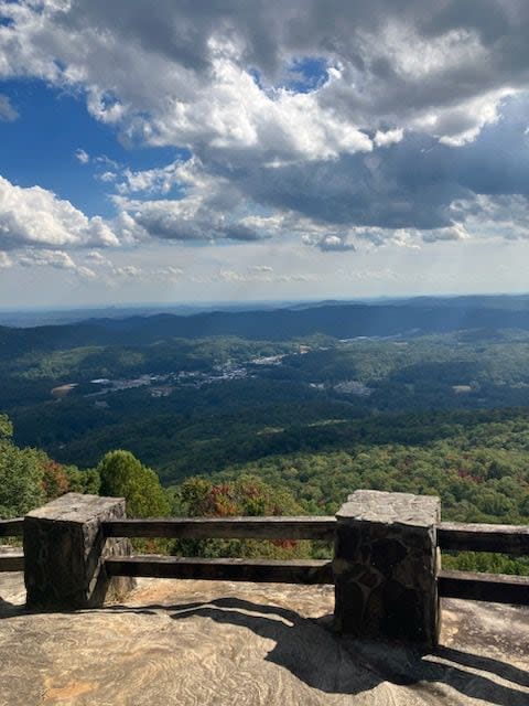 Overlook in Rabun County's Black Rock Mountain State Park