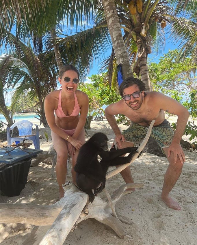 Álvaro Falcó e Isabelle Junot en su luna de miel