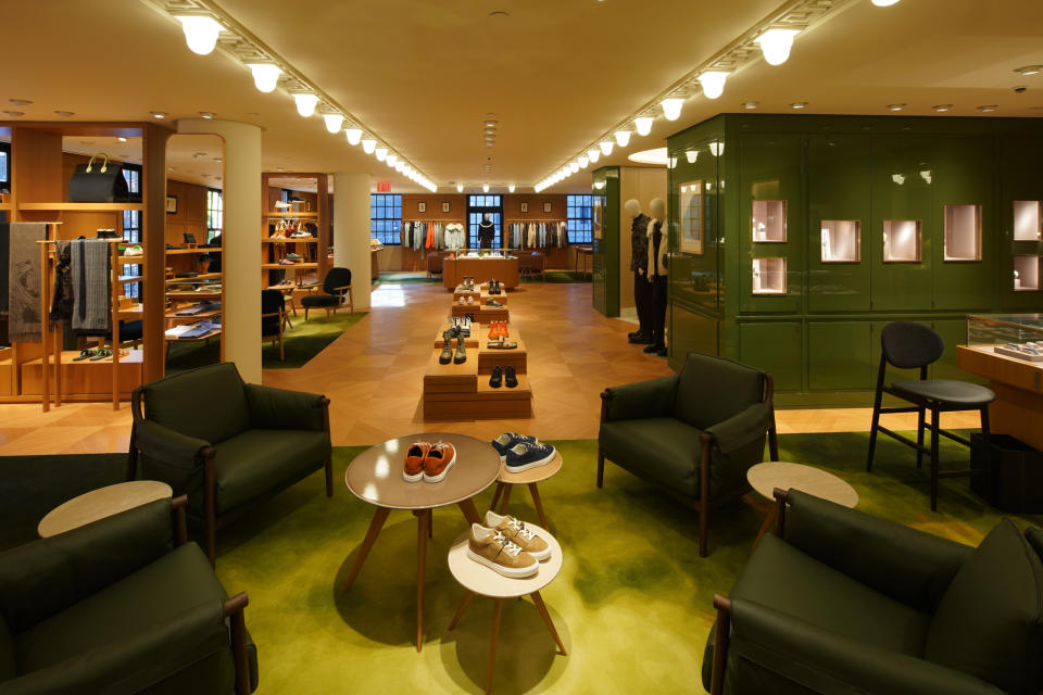 Inside the new Hermes flagship on Madison Avenue in New York City.