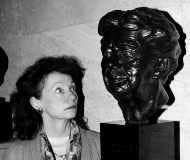 A woman looks at the sculpture of Eleanor Roosevelt, former U.S. first lady, in the U.N. Palais des Nations in Geneva, Switzerland on Friday. Roosevelt was the first chairwoman of the United Nations Human Rights Commission. AP photo