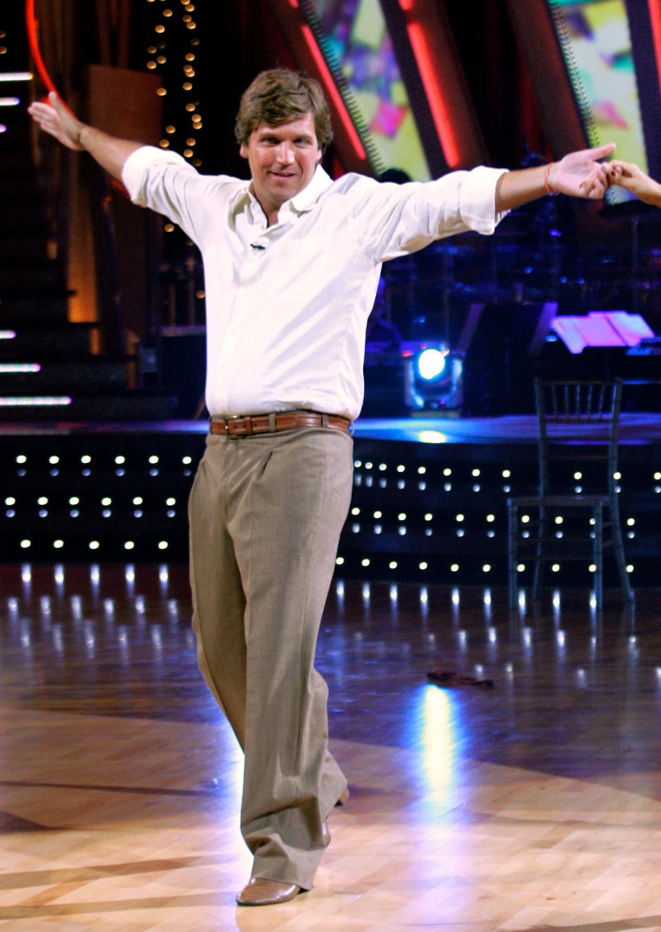 Tucker Carlson as a contestant on Dancing with the Stars in 2006.