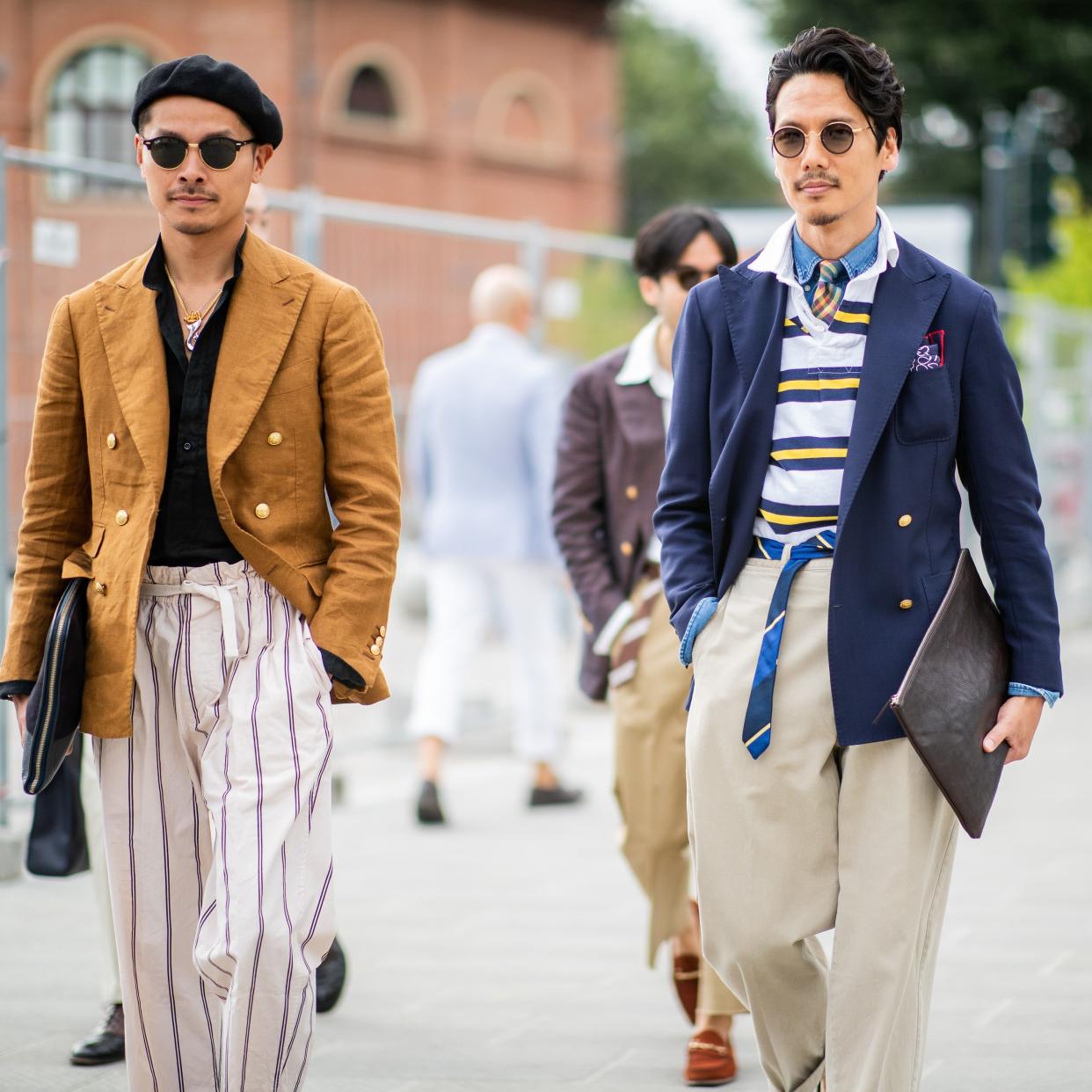 The shape of things to come: soft trouser shapes and modern suiting at June 2018 Pitti Uomo fair in Florence  - 2018 Christian Vierig