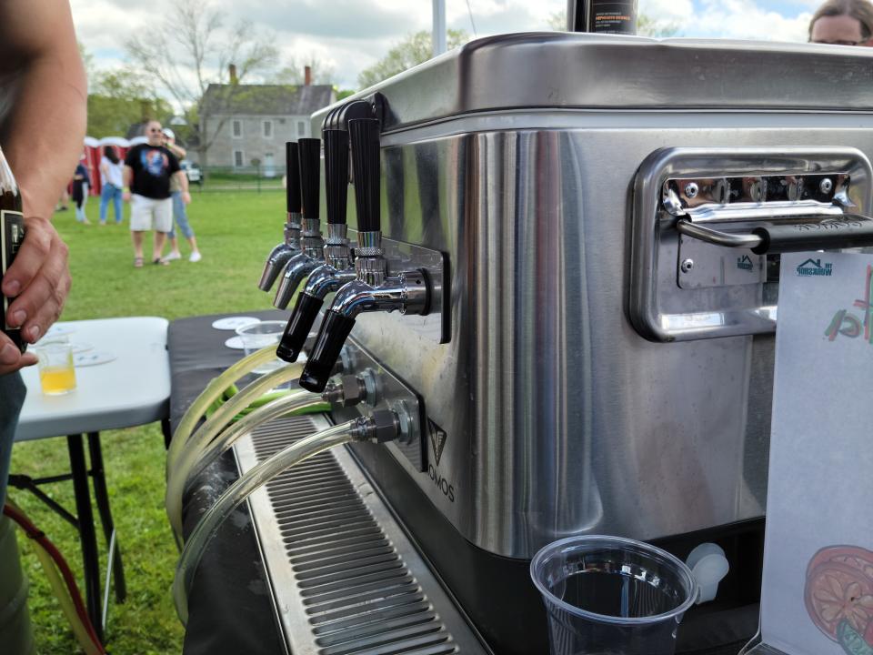 Most breweries use Kegerators, whether homemade or commercial, to serve up cold and freshly carbed beer at events.