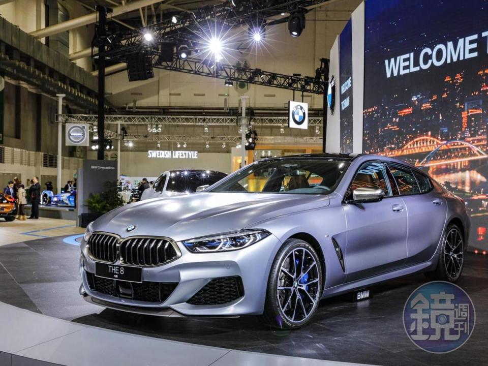 力與美兼具的全新BMW 8系列Gran Coupé於車展現場台灣首演。