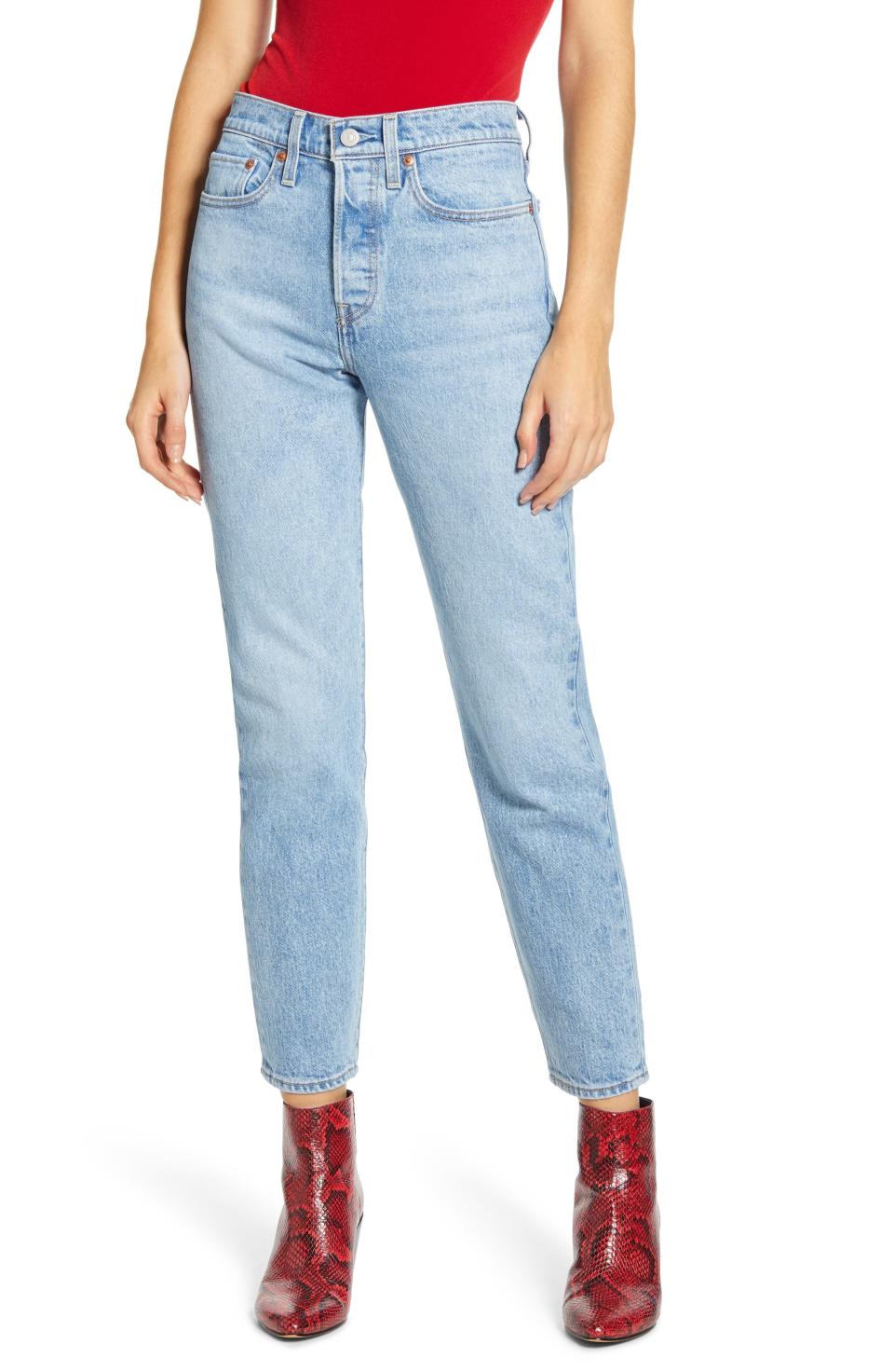 3) Wedgie Icon-Fit High-Waist Jeans