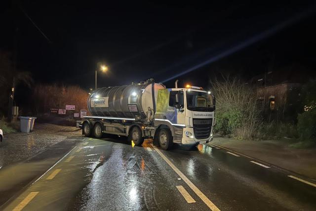 Emergency road closure on A12 due to flooding