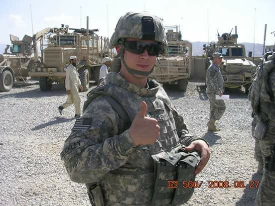 U.S. Army veteran Chris Buckley returned home in 2010.