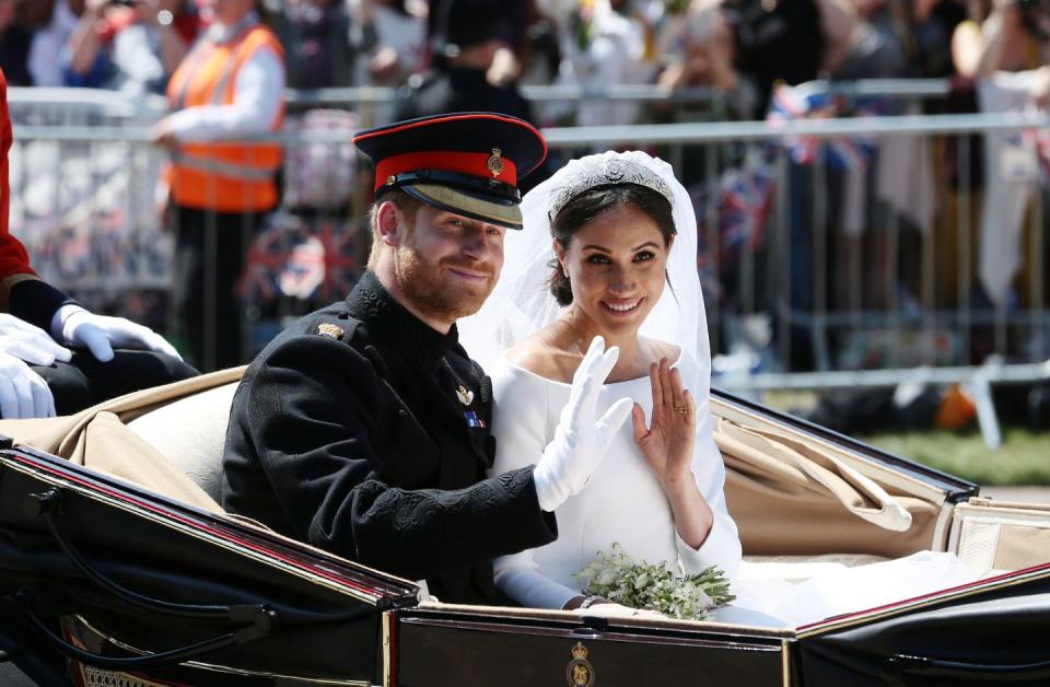 prince harry marries ms meghan markle procession