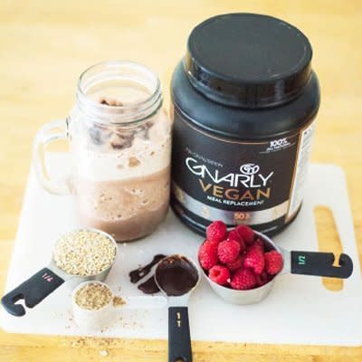 With so many different protein powder options to choose from, it can be hard to decide what is actually good for you. New York City-based trainer <strong><a href="https://www.instagram.com/BrookeAshleyMullen/?hl=en">Brooke Mullen</a></strong> swears by <strong><a href="https://www.amazon.com/Gnarly-Nutrition-Replacement-Natural-Protein/dp/B00OSCYSCM?th=1" target="_blank" rel="noopener noreferrer">Gnarly Vegan Protein Powder</a></strong>, which boasts 20 grams of plant protein from peas, cranberries and chia seeds. She mixes it with powdered peanut butter, cinnamon, chia seeds, a pinch of sea salt and water to make a mousse-like spread. &ldquo;I either eat it straight, or put it on top of a banana, toast, oatmeal or rice cakes for a quick, filling and healthy snack or breakfast!&rdquo; Mullen says.