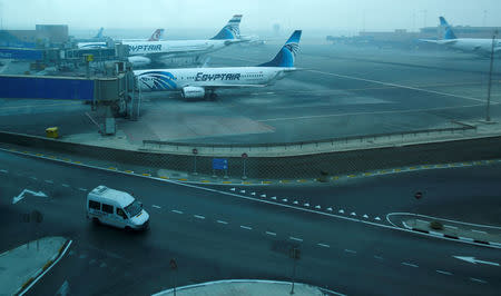 EgyptAir and EgyptAir Express planes are seen parked at Cairo Airport, Egypt October 30, 2016. REUTERS/Amr Abdallah Dalsh