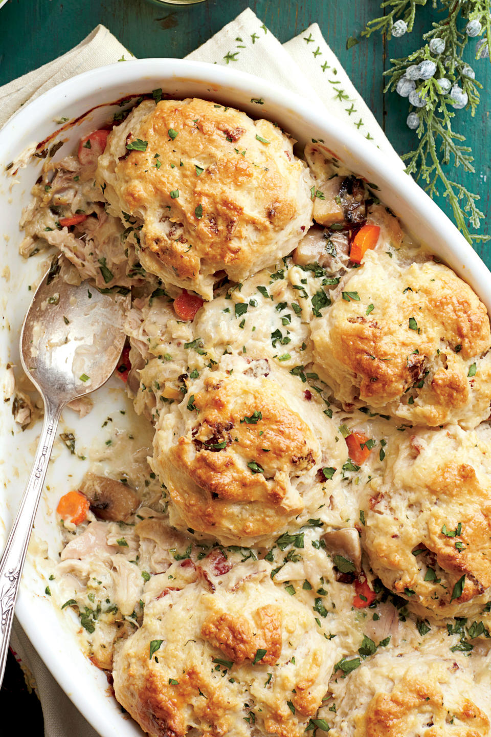 Chicken-and-Biscuit Cobbler