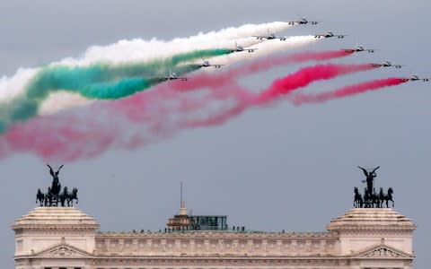 Italy's sky-high spending plans are opposed by the European Commission and many EU governments, who fear a new euro-zone crisis - Credit: Tiziana Fabi/Getty/AFP