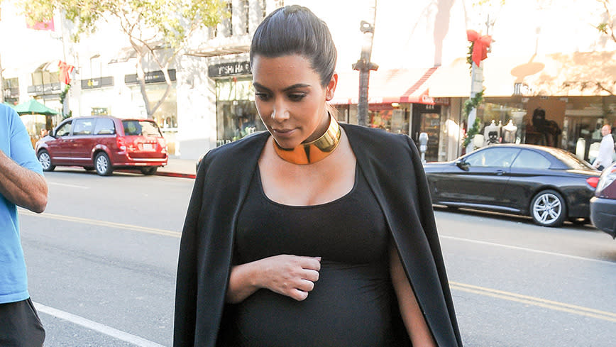 <p>Kim Kardashian's baby is no longer breech!</p>