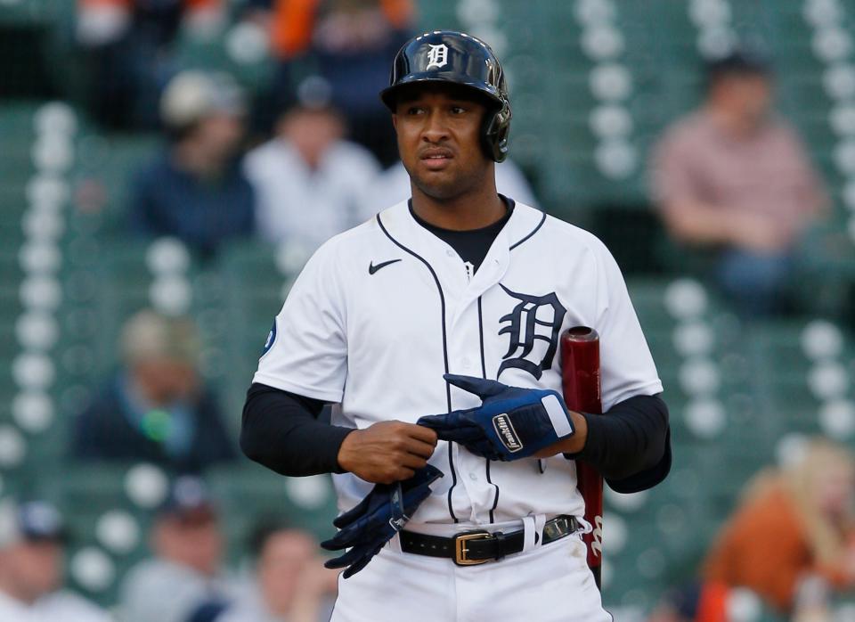 Tigers second baseman Jonathan Schoop enters this week's series against the A's with a career .746 OPS at Comerica Park.