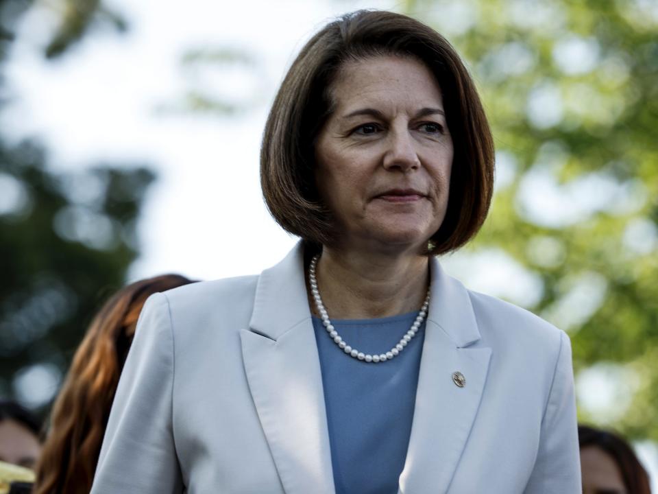 Sen. Catherine Cortez Masto (D-NV) attends a news conference at the U.S. Capitol on June 15, 2022 in Washington, DC.