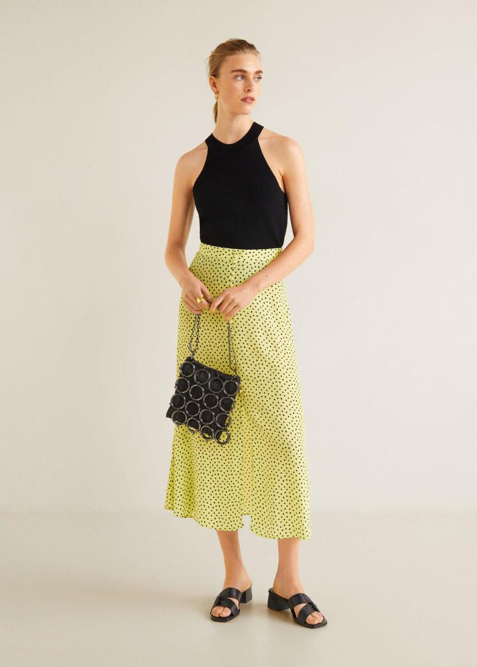 Mango Polka Dots Midi Skirt (Photo: Mango)