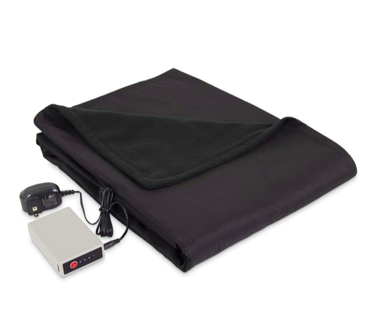 12) Portable Heated Electric Throw Blanket