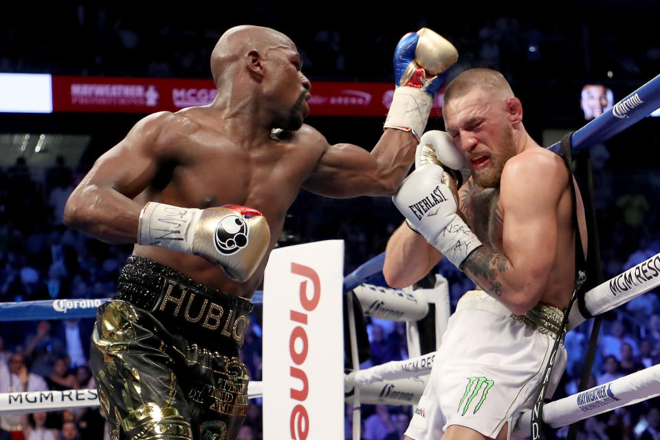 The Floyd Mayweather Jr. vs. Conor McGregor boxing match was not the finest hour for anyone involved. (Getty)