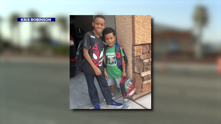 As the school bus pulled away a seven-year-old boy realized he was dropped off in the wrong Las Vegas neighborhood. It would be nearly an hour until an unlikely hero spotted the lost child while police and family searched the city. (Kris Robinson)