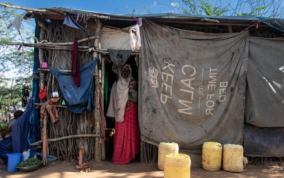 Families fleeing the effects of drought in the horn of Africa continue to arrive at the the Dadaab refugee complex in Kenya’s Garissa county - TONY KARUMBA/AFP via Getty Images