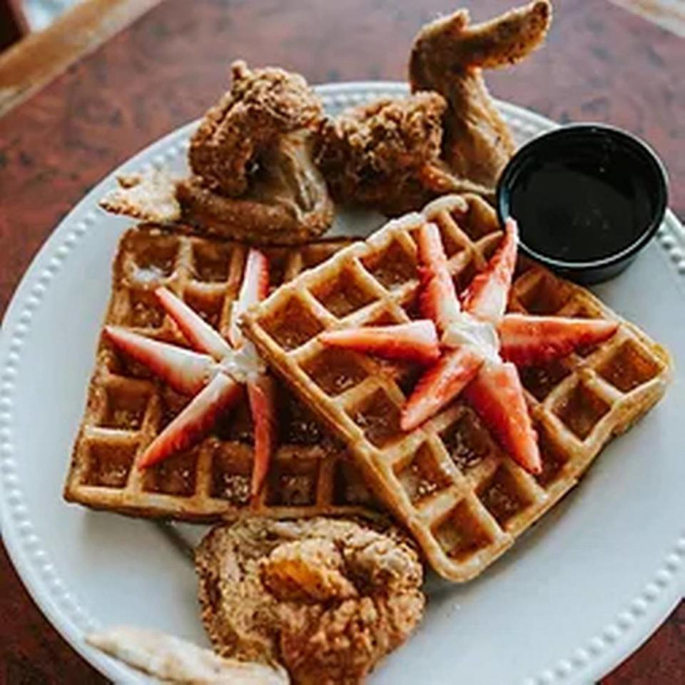 This year’s signature dish from Mimi’s Southern Style Cooking “Berrylicious Waffle Delight.”